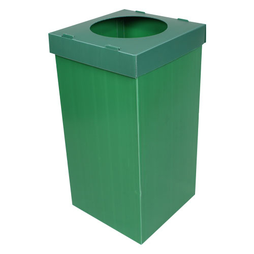 Plastic Waste Paper Box - Green