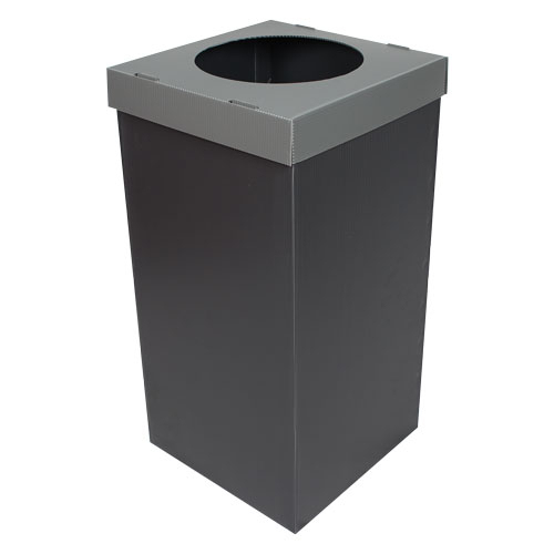 Plastic Waste Paper Box - Gray