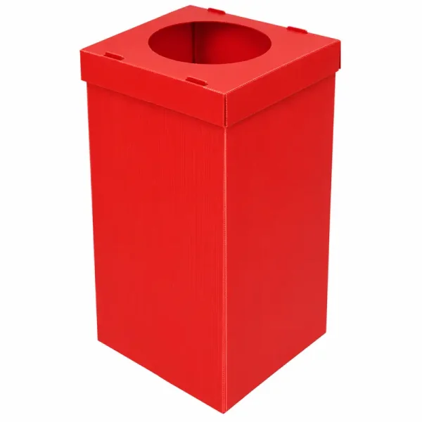 Plastik Geri Dönüşüm Kutusu - Kırmızı - 1