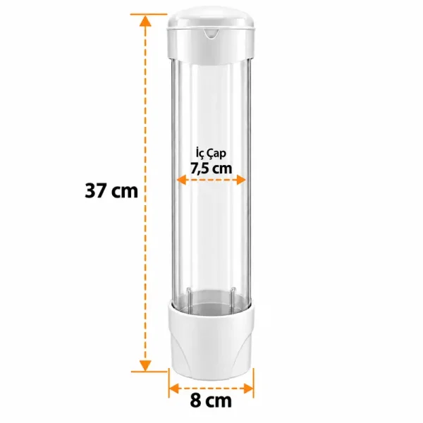 Plastik Bardak Dispenseri - 7cm Karton ev Plastik Bardak İçin - Kolicim (1)