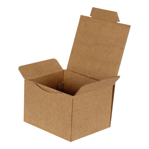 صندوق 12.5*10.5*8 سم - صندوق 0.4 ديسي - صندوق مموج فردي - كرافت - Kolicim