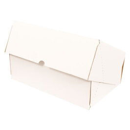 صندوق التجارة الإلكترونية 32.5×21.5×11.5 سم - صندوق 3 ديزي - صندوق 4 نقاط - أبيض - 2