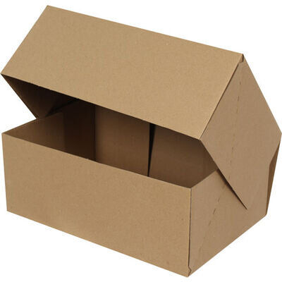 صندوق التجارة الإلكترونية 34×26×18 سم - صندوق 5 ديزي - صندوق 4 نقاط - كرافت - Kolicim