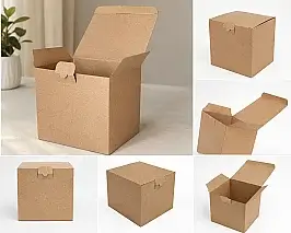 صندوق قابل للقفل 20×16×18 سم - صندوق ديزي 1.3 - كرافت - 4