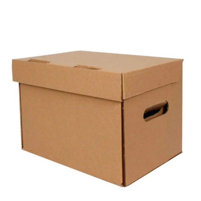 صندوق 32.5*23.5*23 سم - 6 صناديق ديسي - صندوق أرشيف مموج مزدوج - Kolicim (1)