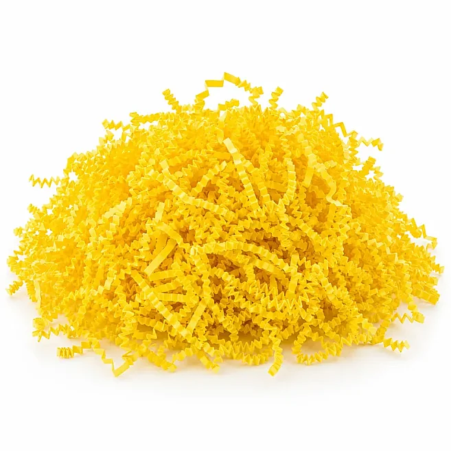 Zigzag Shredded Paper Filling Material – Yellow – 1 Kg - Kolicim (1)