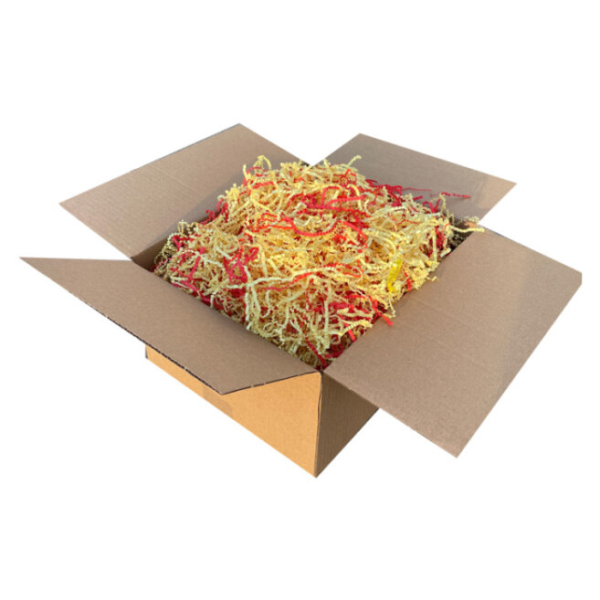 ورق تعبئة متعرج - أصفر أحمر - 1 كغ - Kolicim