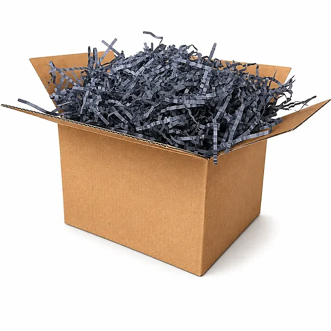 Zigzag Shredded Paper Filling Material - Navy Blue - 250Gr - 1