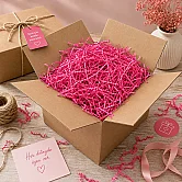 Zikzak Kırpık Kağıt Dolgu Malzemesi - Fuşya Pembe - 250Gr. - 3