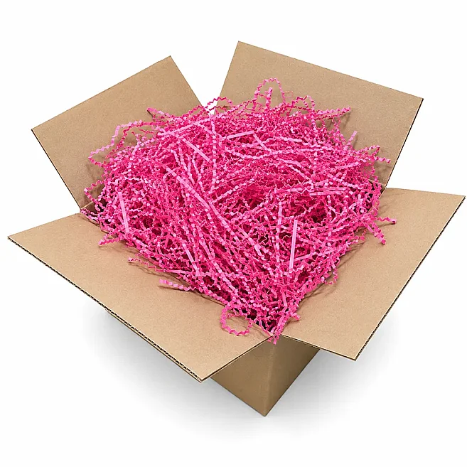 Zikzak Kırpık Kağıt Dolgu Malzemesi - Fuşya Pembe - 250Gr. - 2