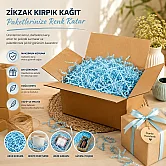 Zikzak Kırpık Kağıt Dolgu Malzemesi - Turkuaz - 1Kg - 3