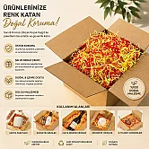 Zikzak Kırpık Kağıt Dolgu Malzemesi - Sarı Kırmızı - 250Gr. - 2