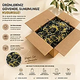 Zikzak Kırpık Kağıt Dolgu Malzemesi - Sarı Lacivert - 1Kg. - 2